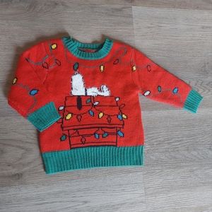 Peanuts (snoopy) 2t Christmas sweater